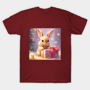 Ginger bunny Christmas tree and gifts T-Shirt